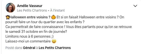 Halloween entre voisins ?